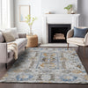 Piper Looms Chantille Bohemian ACN2198 Gray Machine Washable Area Rug Lifestyle Image Feature