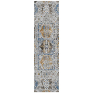 Piper Looms Chantille Bohemian ACN2198 Gray Machine Washable Area Rug Runner Main Image