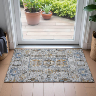 Piper Looms Chantille Bohemian ACN2198 Gray Machine Washable Area Rug Scatter Lifestyle Image Feature