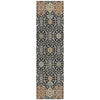 Piper Looms Chantille Panel ACN2199 Black Machine Washable Area Rug Runner Main Image