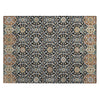 Piper Looms Chantille Panel ACN2199 Black Machine Washable Area Rug Scatter Main Image