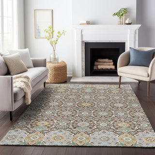 Piper Looms Chantille Panel ACN2199 Chocolate Machine Washable Area Rug Lifestyle Image Feature