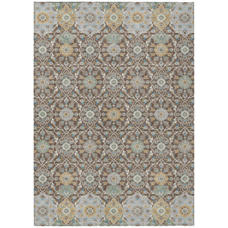 Piper Looms Chantille Panel ACN2199 Chocolate Machine Washable Area Rug main image