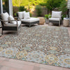 Piper Looms Chantille Panel ACN2199 Chocolate Machine Washable Area Rug Outdoor Lifestyle Image Feature