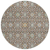 Piper Looms Chantille Panel ACN2199 Chocolate Machine Washable Area Rug Round Main Image