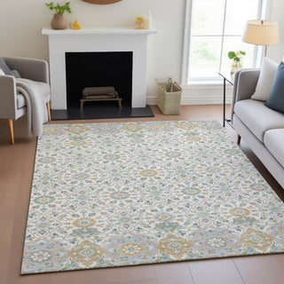 Piper Looms Chantille Panel ACN2199 Ivory Machine Washable Area Rug Lifestyle Image Feature