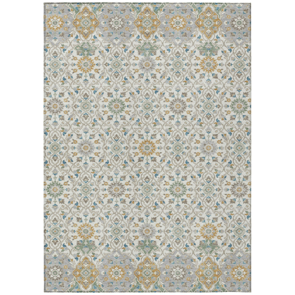Piper Looms Chantille Panel ACN2199 Ivory Machine Washable Area Rug main image