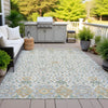Piper Looms Chantille Panel ACN2199 Ivory Machine Washable Area Rug Outdoor Lifestyle Image Feature