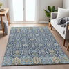 Piper Looms Chantille Panel ACN2199 Navy Machine Washable Area Rug Lifestyle Image Feature
