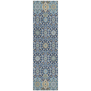Piper Looms Chantille Panel ACN2199 Navy Machine Washable Area Rug Runner Main Image