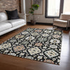 Piper Looms Chantille Bohemian ACN2200 Black Machine Washable Area Rug Lifestyle Image Feature