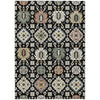 Piper Looms Chantille Bohemian ACN2200 Black Machine Washable Area Rug main image