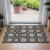 Piper Looms Chantille Bohemian ACN2200 Black Machine Washable Area Rug Scatter Lifestyle Image Feature
