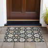 Piper Looms Chantille Bohemian ACN2200 Black Machine Washable Area Rug Scatter Outdoor Lifestyle Image Feature