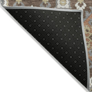 Piper Looms Chantille Bohemian ACN2200 Chocolate Machine Washable Area Rug Backing Image