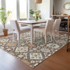 Piper Looms Chantille Bohemian ACN2200 Chocolate Machine Washable Area Rug Lifestyle Image Feature