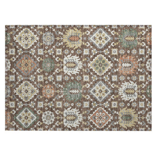 Piper Looms Chantille Bohemian ACN2200 Chocolate Machine Washable Area Rug Scatter Main Image