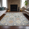 Piper Looms Chantille Bohemian ACN2200 Gray Machine Washable Area Rug Lifestyle Image Feature