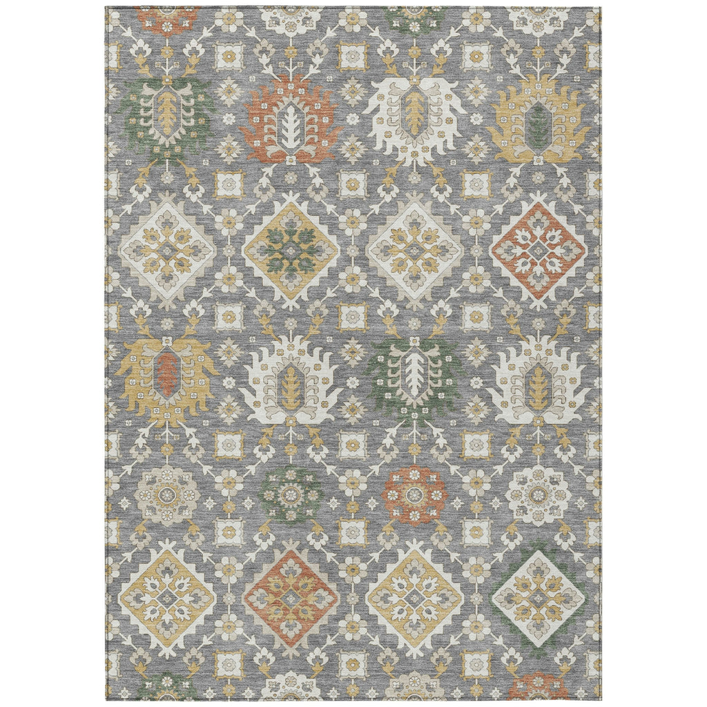 Piper Looms Chantille Bohemian ACN2200 Gray Machine Washable Area Rug main image