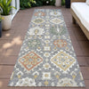 Piper Looms Chantille Bohemian ACN2200 Gray Machine Washable Area Rug Runner Outdoor Lifestyle Image Feature
