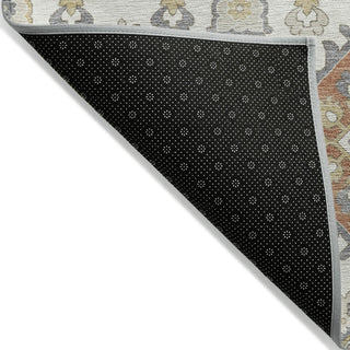 Piper Looms Chantille Bohemian ACN2200 Ivory Machine Washable Area Rug Backing Image