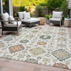 Piper Looms Chantille Bohemian ACN2200 Ivory Machine Washable Area Rug Outdoor Lifestyle Image Feature