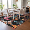 Piper Looms Chantille Animal ACN2201 Black Machine Washable Area Rug Lifestyle Image Feature
