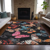 Piper Looms Chantille Animal ACN2201 Black Machine Washable Area Rug Lifestyle Image Feature