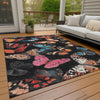 Piper Looms Chantille Animal ACN2201 Black Machine Washable Area Rug Outdoor Lifestyle Image Feature