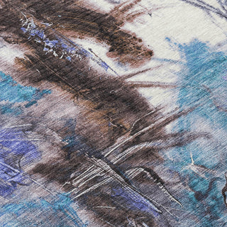 Piper Looms Chantille Abstract ACN2202 Lavender Machine Washable Area Rug Swatch Image