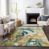 Piper Looms Chantille Abstract ACN2202 Sage Machine Washable Area Rug Lifestyle Image Feature