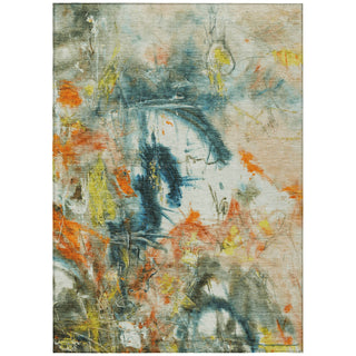 Piper Looms Chantille Abstract ACN2202 Sage Machine Washable Area Rug main image