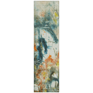 Piper Looms Chantille Abstract ACN2202 Sage Machine Washable Area Rug Runner Main Image
