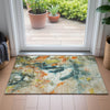 Piper Looms Chantille Abstract ACN2202 Sage Machine Washable Area Rug Scatter Lifestyle Image Feature