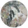 Piper Looms Chantille Abstract ACN2202 Taupe Machine Washable Area Rug Round Main Image
