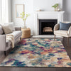 Piper Looms Chantille Abstract ACN2203 Putty Machine Washable Area Rug Lifestyle Image Feature