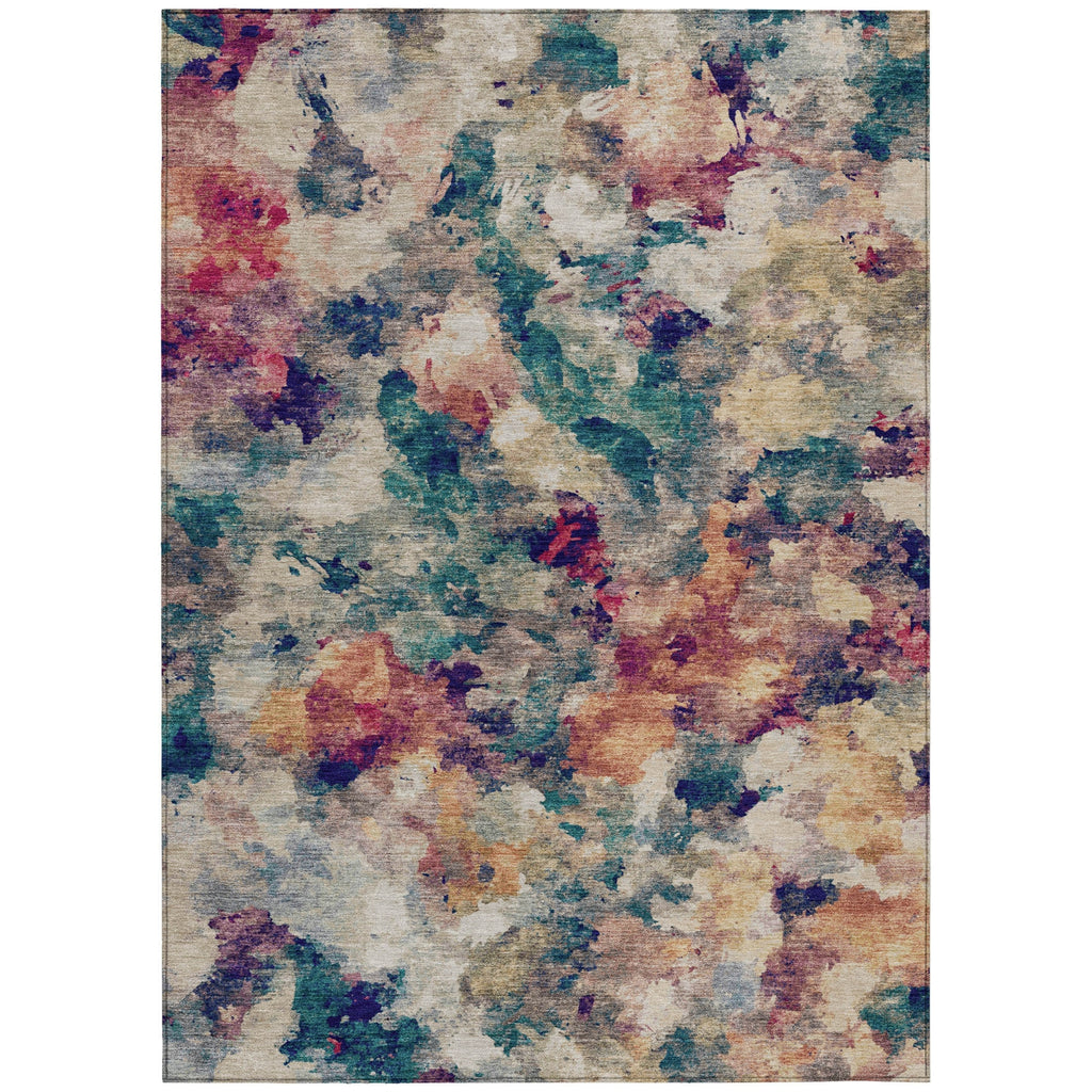 Piper Looms Chantille Abstract ACN2203 Putty Machine Washable Area Rug main image