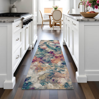Piper Looms Chantille Abstract ACN2203 Putty Machine Washable Area Rug Runner Lifestyle Image Feature