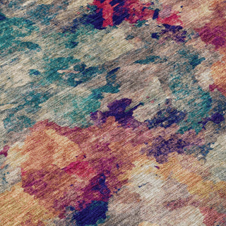 Piper Looms Chantille Abstract ACN2203 Putty Machine Washable Area Rug Swatch Image