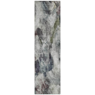 Piper Looms Chantille Abstract ACN2204 Gray Machine Washable Area Rug Runner Main Image