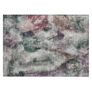 Piper Looms Chantille Abstract ACN2204 Green Machine Washable Area Rug Scatter Main Image
