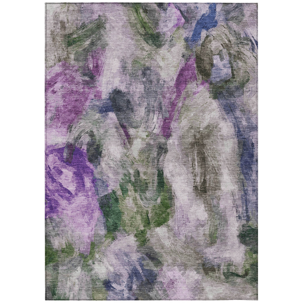 Piper Looms Chantille Abstract ACN2204 Lavender Machine Washable Area Rug main image