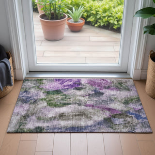 Piper Looms Chantille Abstract ACN2204 Lavender Machine Washable Area Rug Scatter Lifestyle Image Feature