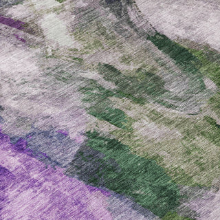 Piper Looms Chantille Abstract ACN2204 Lavender Machine Washable Area Rug Swatch Image