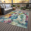 Piper Looms Chantille Abstract ACN2204 Sage Machine Washable Area Rug Outdoor Lifestyle Image Feature