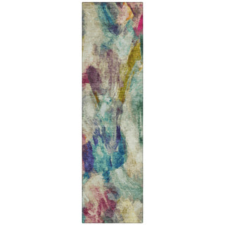Piper Looms Chantille Abstract ACN2204 Sage Machine Washable Area Rug Runner Main Image