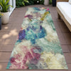 Piper Looms Chantille Abstract ACN2204 Sage Machine Washable Area Rug Runner Outdoor Lifestyle Image Feature
