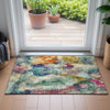 Piper Looms Chantille Abstract ACN2204 Sage Machine Washable Area Rug Scatter Lifestyle Image Feature