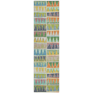 Piper Looms Chantille Geometric ACN2205 Beige Machine Washable Area Rug Runner Main Image