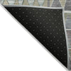 Piper Looms Chantille Geometric ACN2205 Gray Machine Washable Area Rug Backing Image